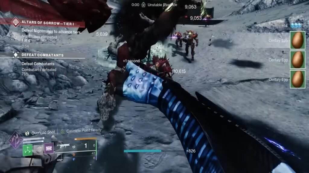 A player collecting Century Eggs for the Dubious Bento quest in Packed Lunch in Destiny 2