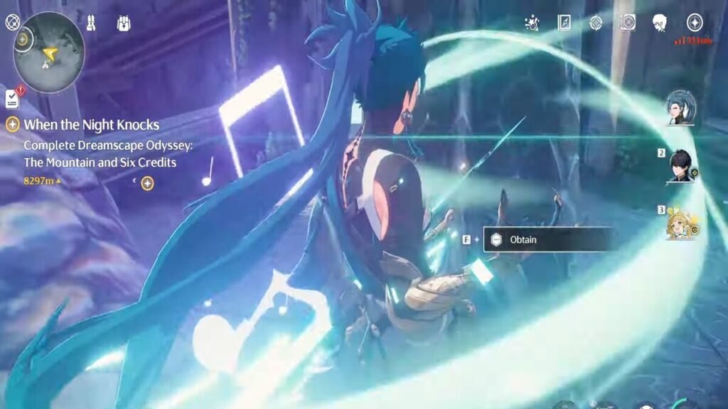 A player obtaining a Musicfly in Wuthering Waves.
