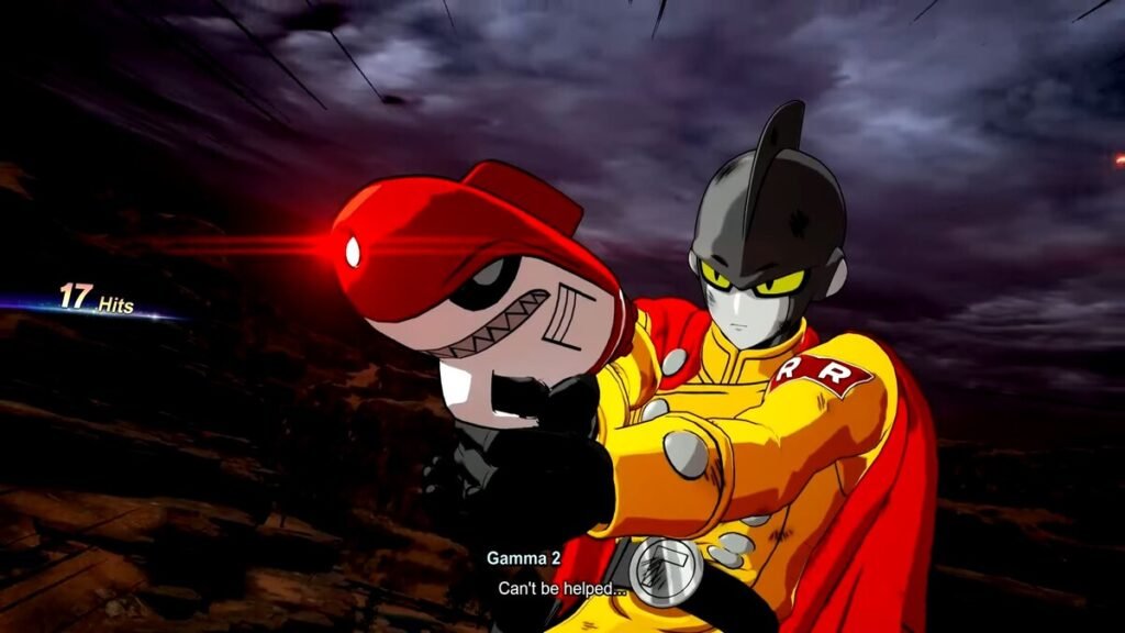 Gamma 1 using his Gamma Shift Shot in Dragon Ball Sparking Zero