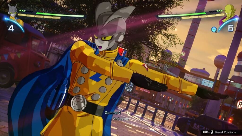 Gamma 2's Superhero Pose 2 in Dragon Ball Sparking! Zero