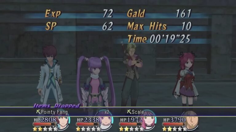 Increased stats received after a battle in Tales of Graces F Remastered due to Grade Shop modifiers.