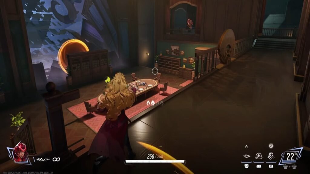 Scarlet Witch in the Sanctum Sanctorium in the Doom Match Mode in Marvel Rivals.