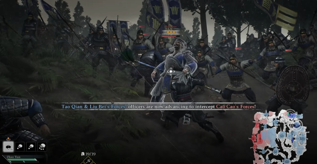 screen display text - Dynasty Warriors: Origins - Battle of Xu Province