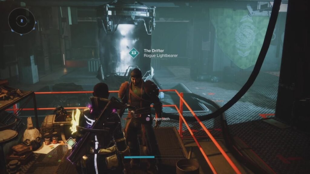 Speaking to the Drifter for the Packed Lunch quest in Destiny 2