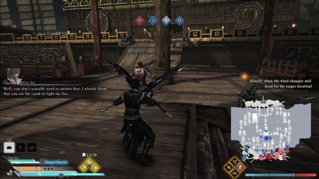 The Huang Gai fight in Dynasty Warriors Origins