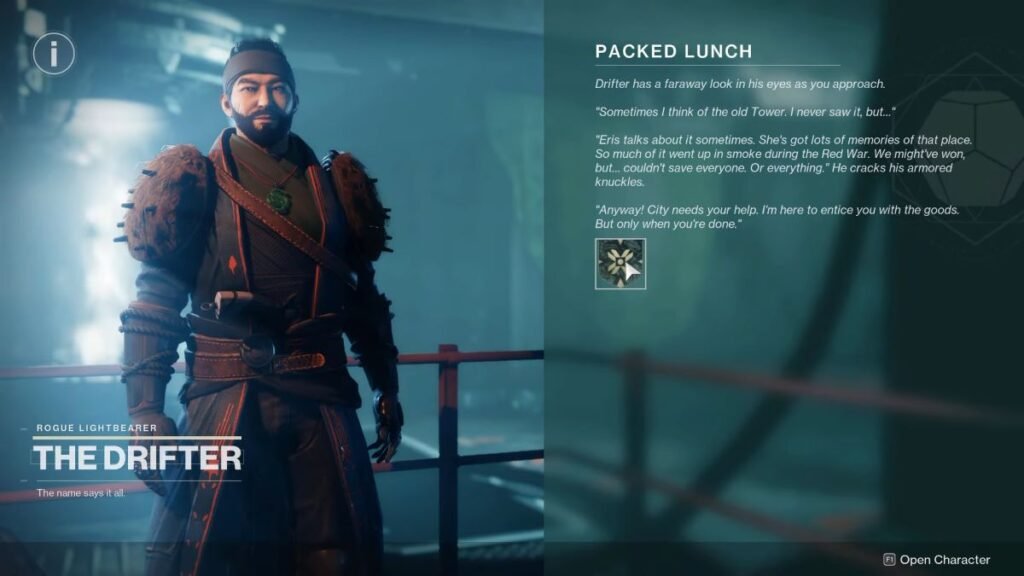 The Packed Lunch quest objectives in Destiny 2