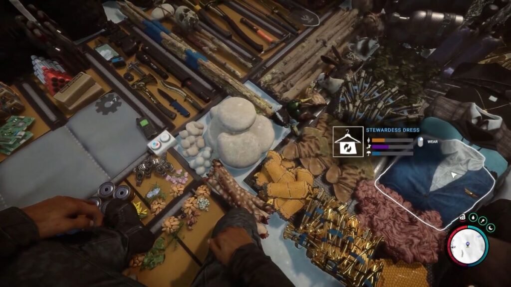 The Stewardess Dress in the inventory in Sons of the Forest.