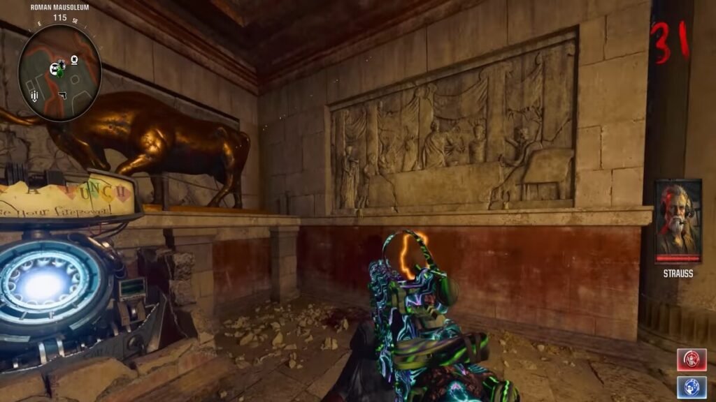 The location of the Gold Armor vest in Black Ops 6 Zombies