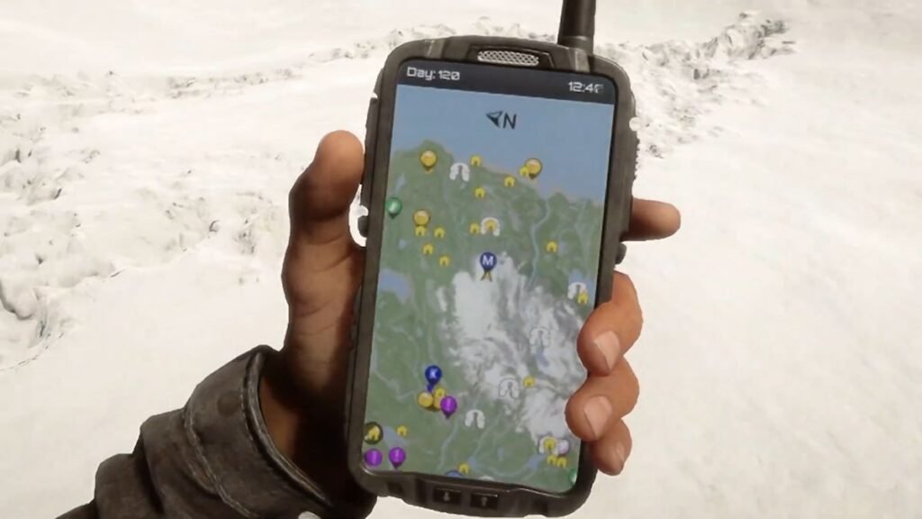 The map-location of the planewreck with the Stewardess Dress in Sons of the Forest.