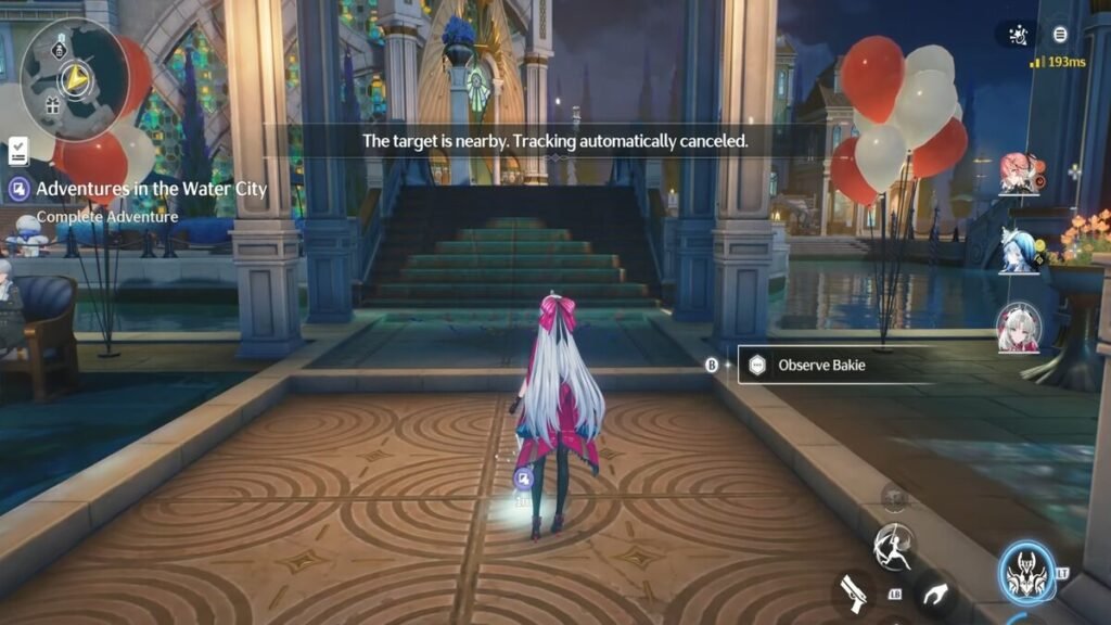 The observing Bakie marker in Adventure in the Water City quest in Wuthering Waves 2.0