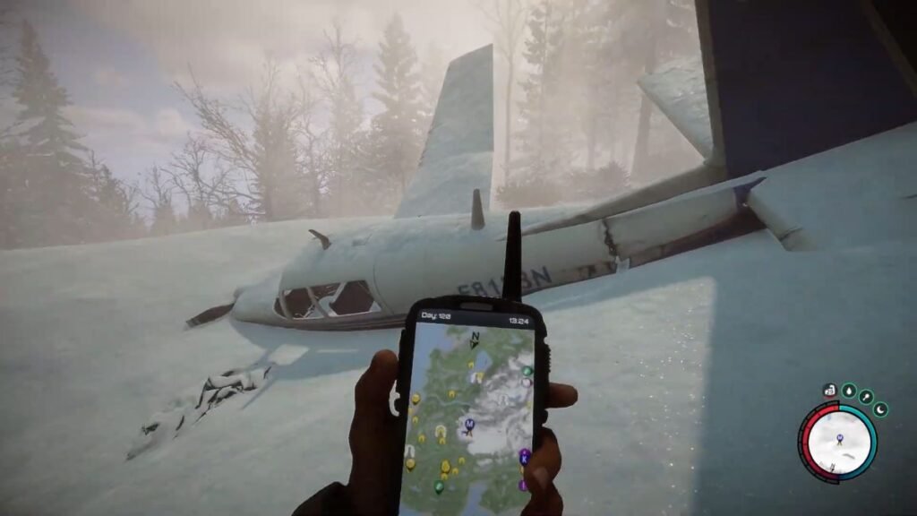 The planewreck with the Stewardess Dress in Sons Of The Forest.