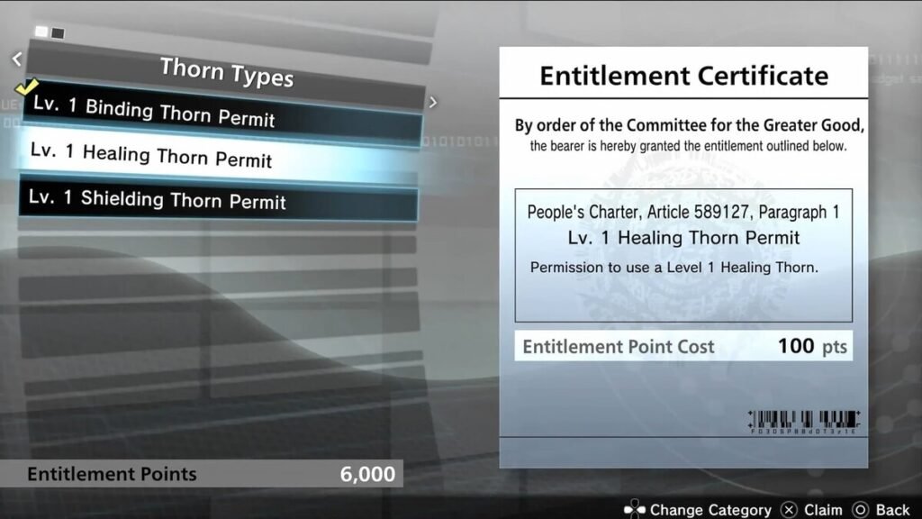 Unlocking the other Thorns in Freedom Wars Remastered.