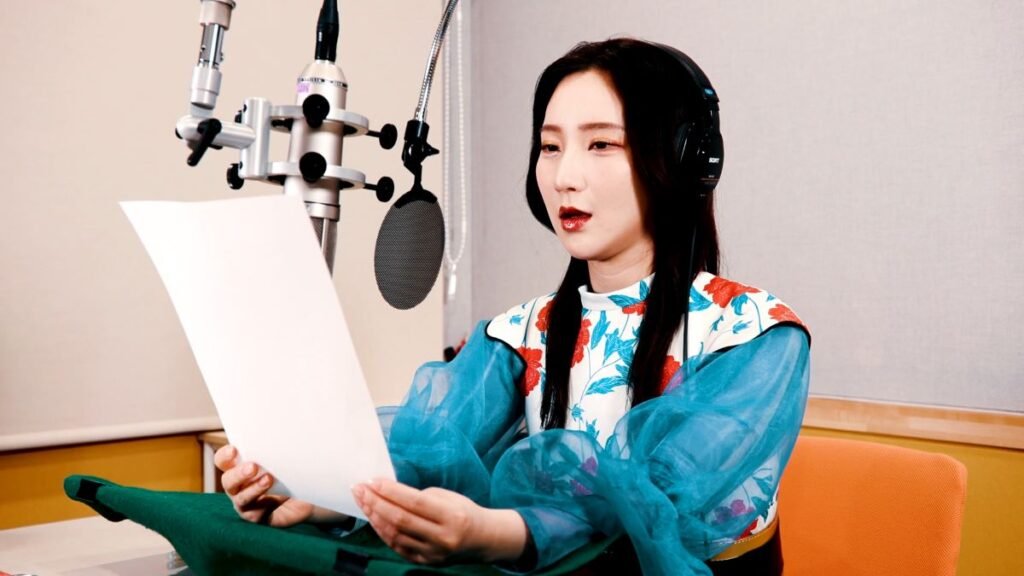 First Summer Uika reading a script