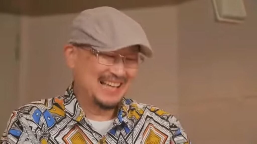 Hidenari Ugaki giving an interview