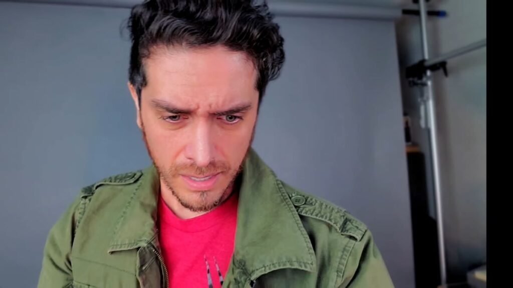 Josh Keaton reading lines on his Youtube Channel