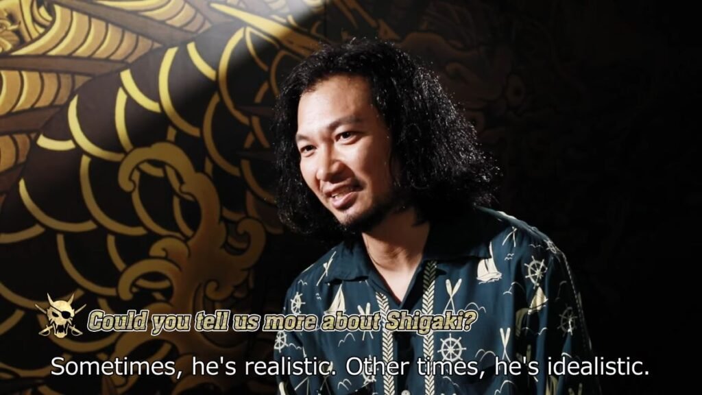 Munetaka Aoki giving an interview