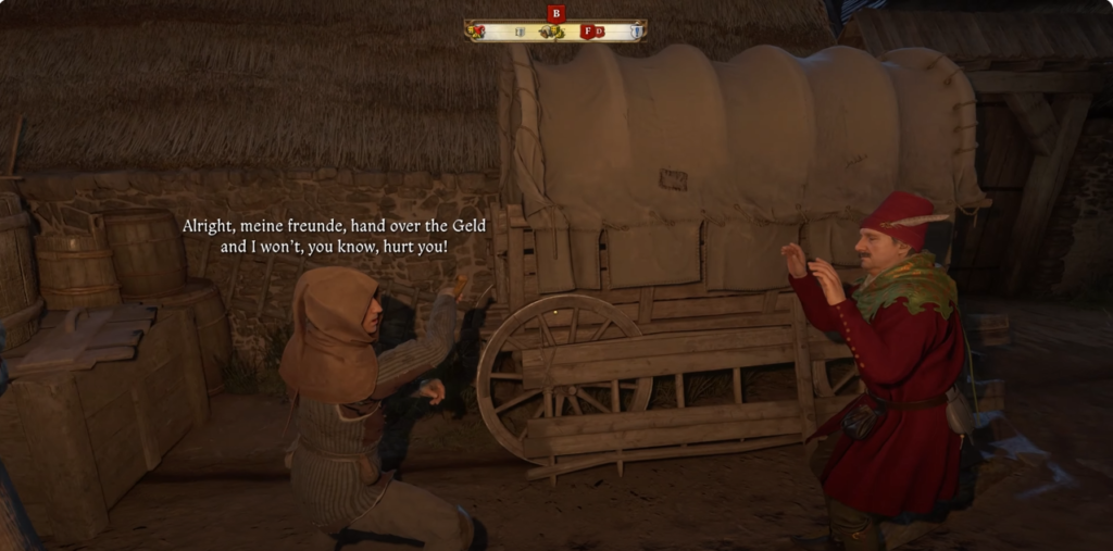 witnessing the ambush - Find Goatskin KCD2