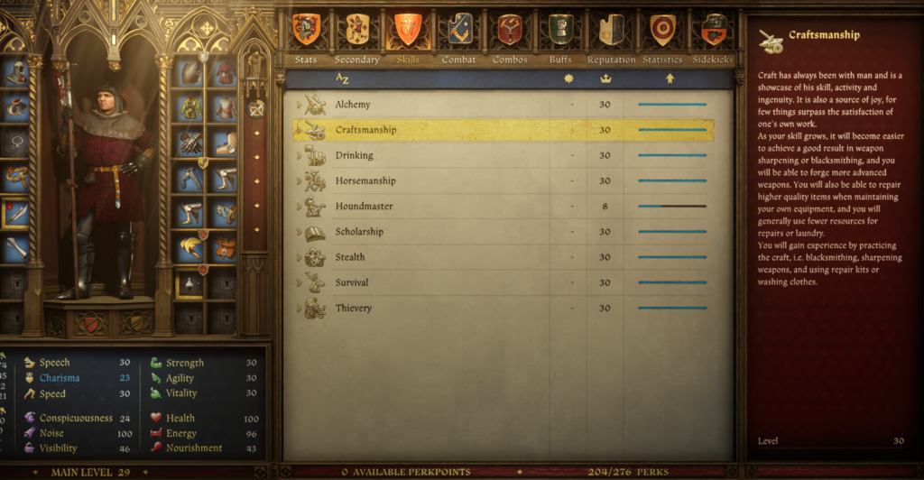 craftsmanship skill tree - How To Make The Best Weapons In KCD 2 - Kingdom Come 2 Blacksmith Guide