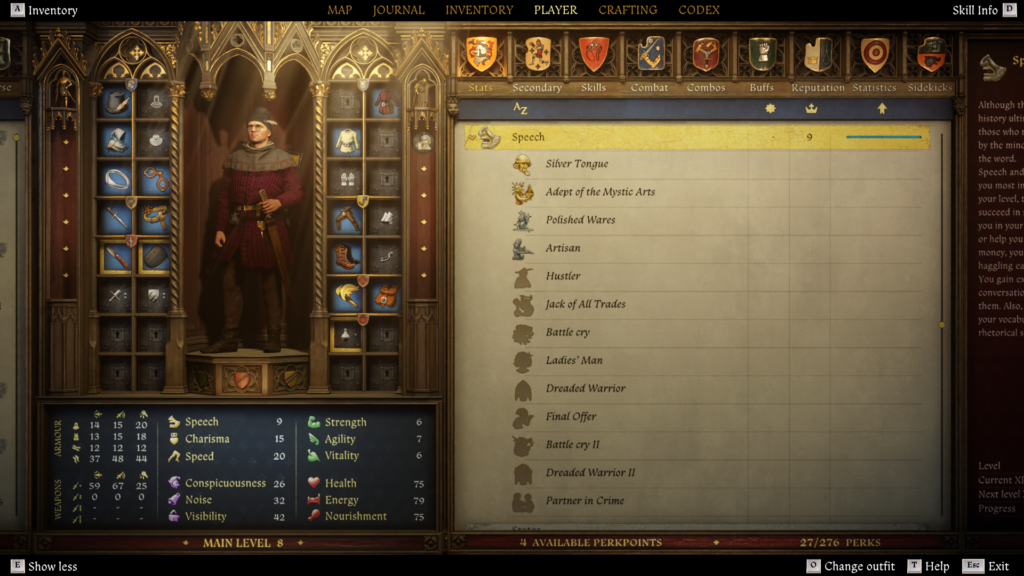 the speech stat - Speech & Charisma Explained In KCD2