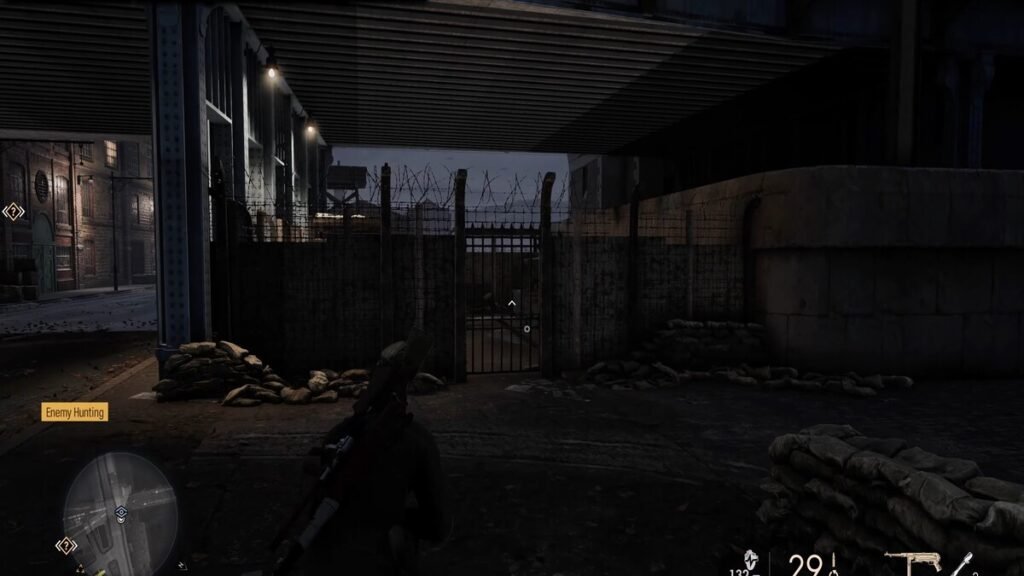 The Signal Box starting location in Chapter 3 of Sniper Elite Resistance