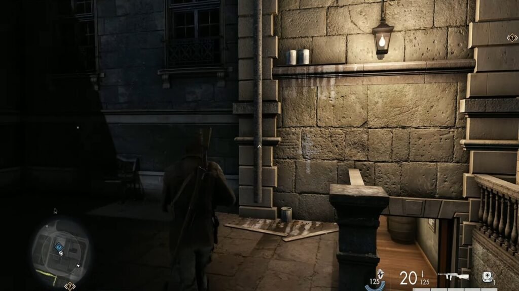 The drain pipe to find the first Personal Letter in Sniper Elite Resistance