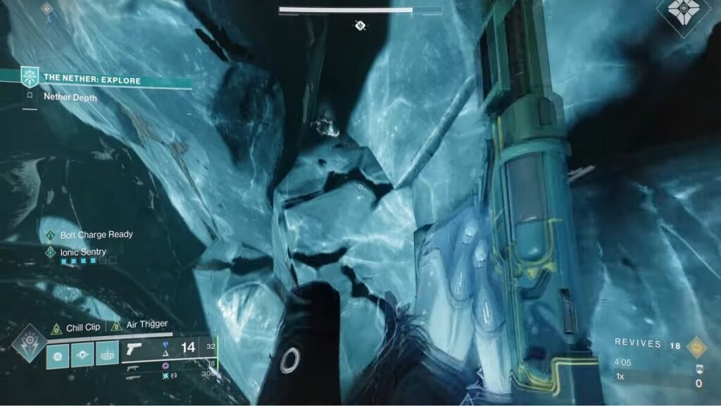 The first hidden worm in a crevice in The Mausoleum in Destiny 2
