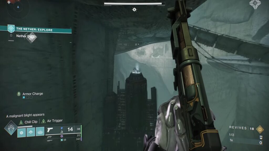 The first hidden worm under a bridge in Hall of Souls in Destiny 2