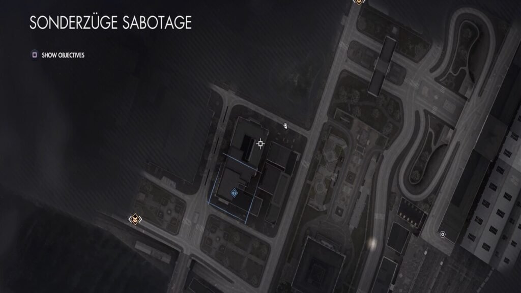 The location of the Parkview Apartments Starting Location in Chapter 3 of Sniper Elite Resistance