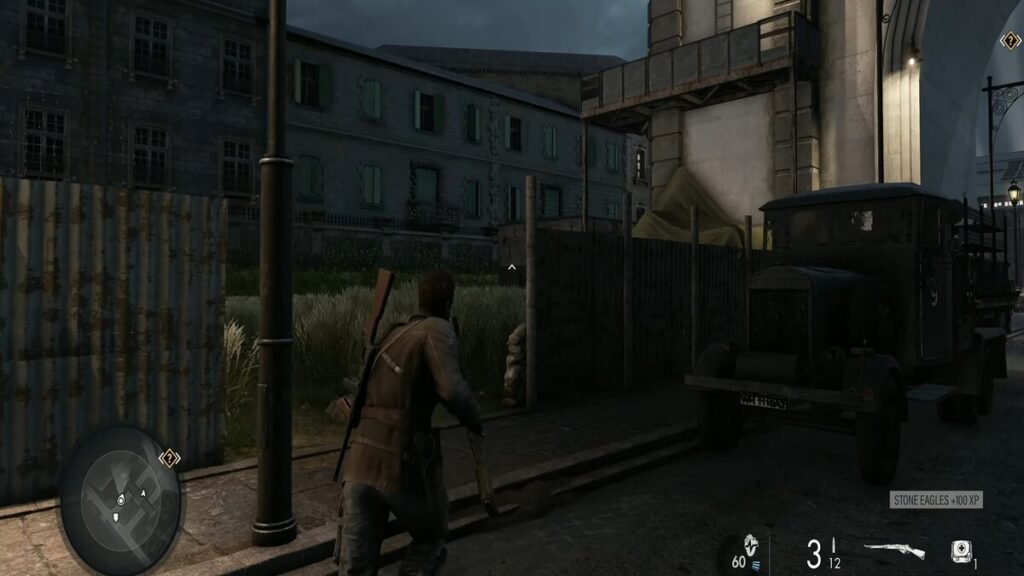 The location with the ladder to get to the third Classified Document in Sniper Elite Resistance