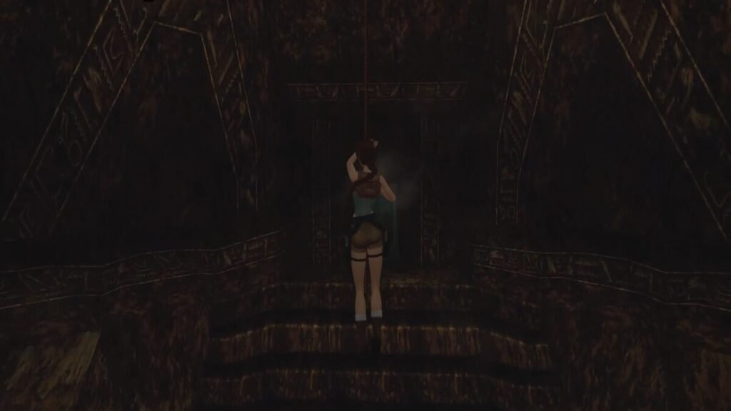 The rope jump to find the third Secret in the Tomb of Seth map in Tomb Raider 4 Remastered