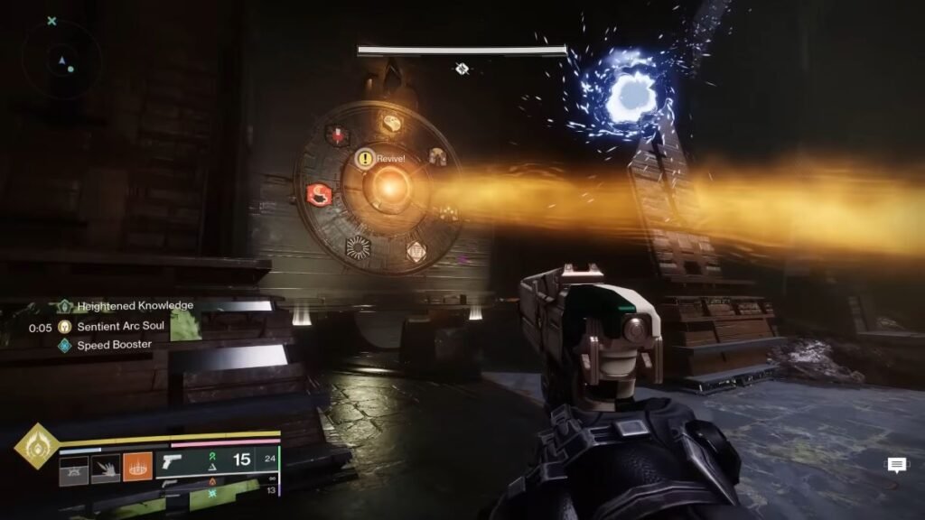 The wheel in the mini encounter before the second encounter in the Sundered Doctrine in Destiny 2