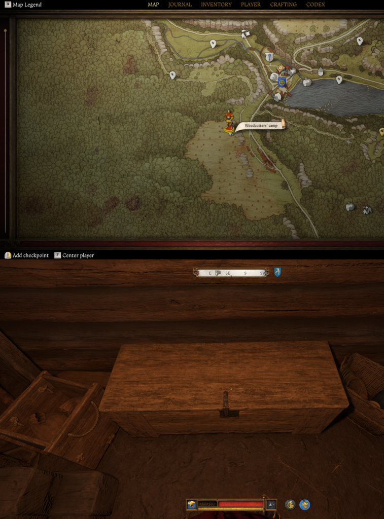 Lower Semine Woodcutter's Map - All treasure map locations and solutions in Kingdom Come: Deliverance 2